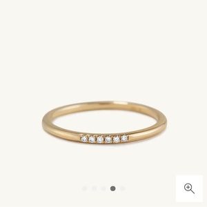 Mejuri Diamonds Line Ring - Size 7